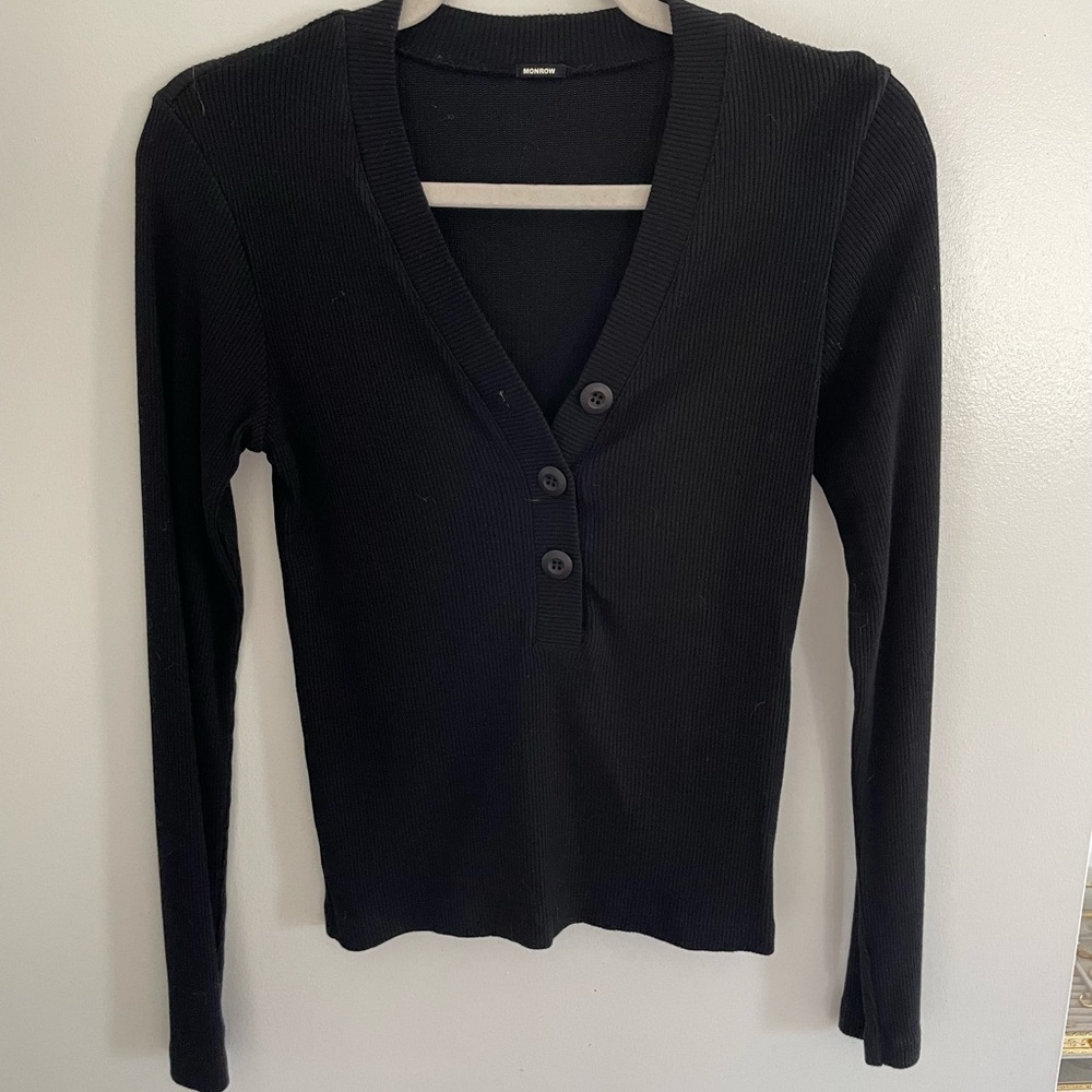 Monrow Ribbed Long Sleeve